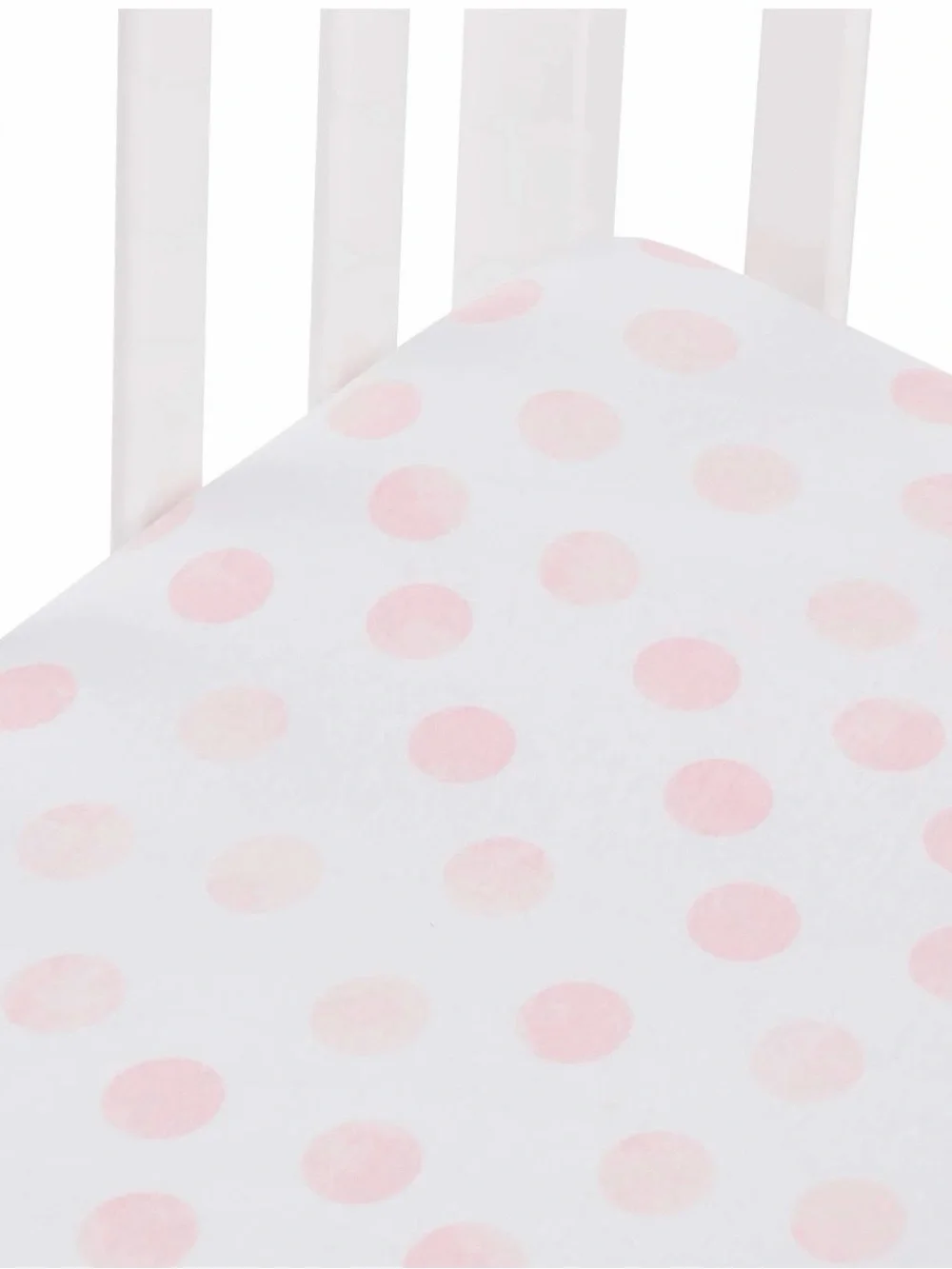 Andi Mae Watercolor Dot Fitted Crib Sheet & Changing Pad Cover 2 Piece Set Pink